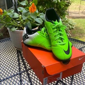 Nike Bomba Kids Green TURF Soccer Shoes
